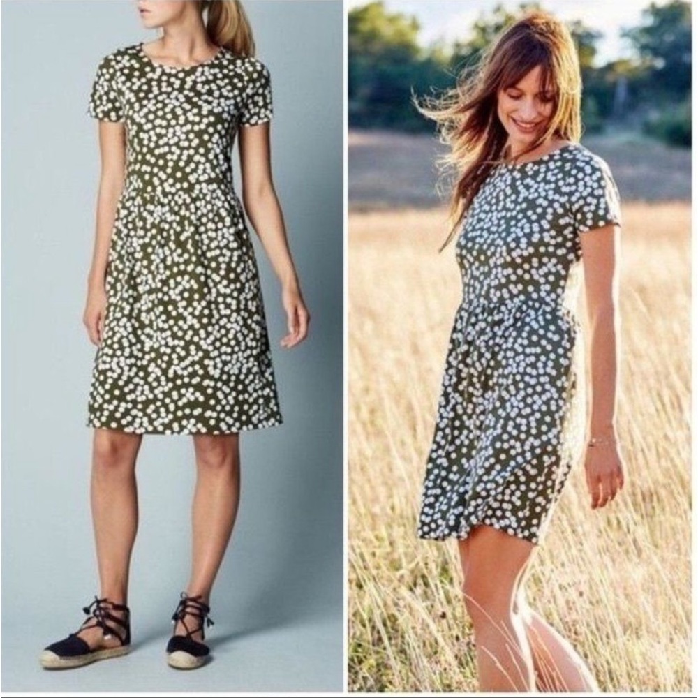Boden Green Phoebe Jersey Knit Dress